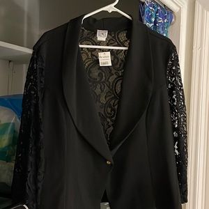 Black Lace Blazer